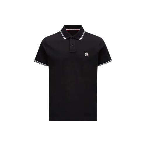 MONCLER Мужская черная поло