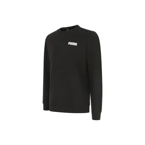 PUMA ESSENTIALS CREW Sweat Fl Men's Sweatshirt Men's Black PUMA ESSENTIALS CREW Свитшот Мужской Черный