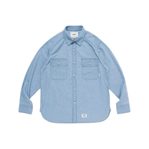 WTAPS FW24 Индиго Мужские Рубашки