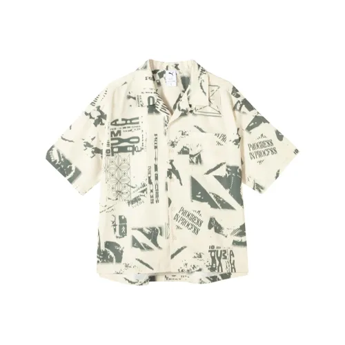 PUMA SS24 D AOPSHORTSLEEVE Рубашка Унисекс Снег