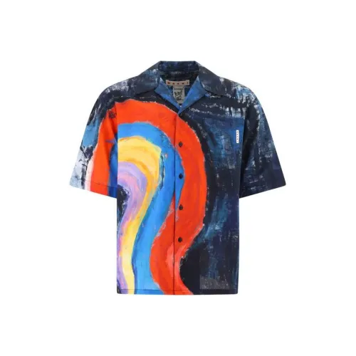 MARNI Многоцветные Мужские Рубашки