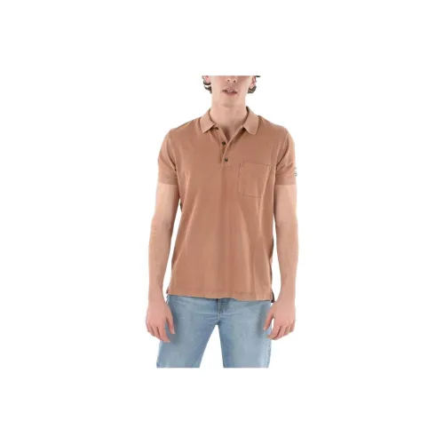 DIESEL Оранжевый Коричневый Мужская Поло