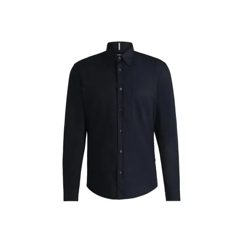 Hugo Boss Рубашка Мужская Темно-синяя