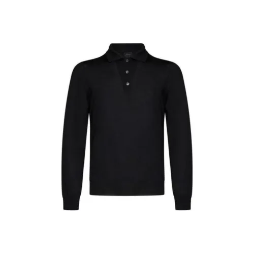 Brioni Мужская черная поло