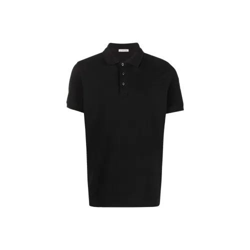 Moncler SS22 Мужская черная поло рубашка
