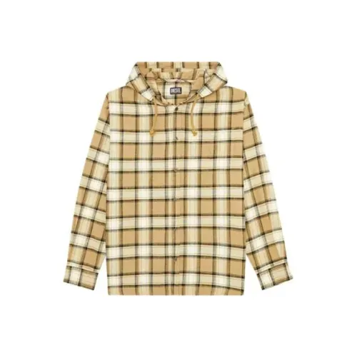 DIESEL Хаки Мужские Рубашки