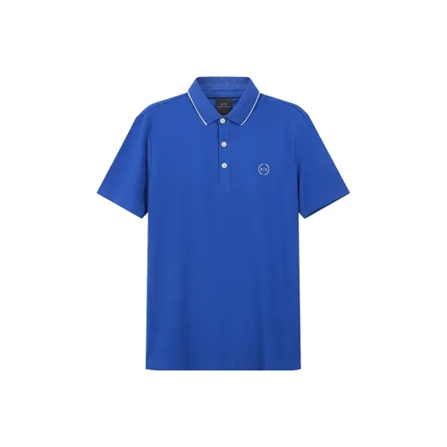 ARMANI EXCHANGE Морской Синий Мужская Рубашка Поло