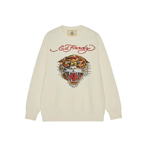 Ed Hardy Белый E1OWM021 Айвори Мужская T-Рубашка