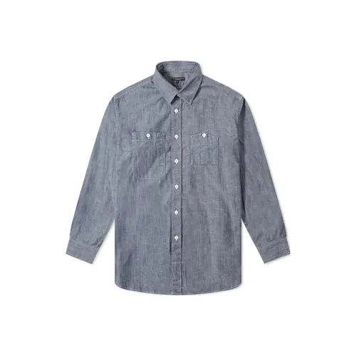 Engineered Garments Collaboration Индиго Мужские Рубашки