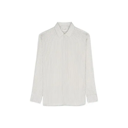 SAINT LAURENT FW22 Рубашка Мужская Белая