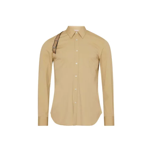 Alexander McQueen Рубашка Мужская Овсяного цвета
