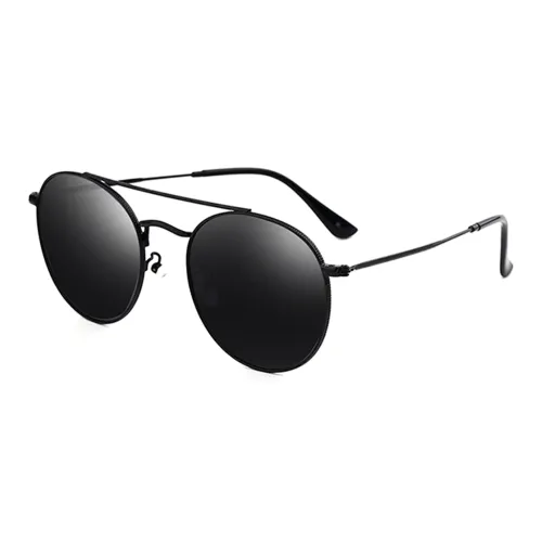 Wood Premium Alloy Sunglasses Unisex Black
