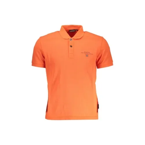NAPAPIJRI Orange Мужская Рубашка Поло