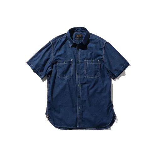 BEAMS совместная брендированная Индиго мужская рубашка