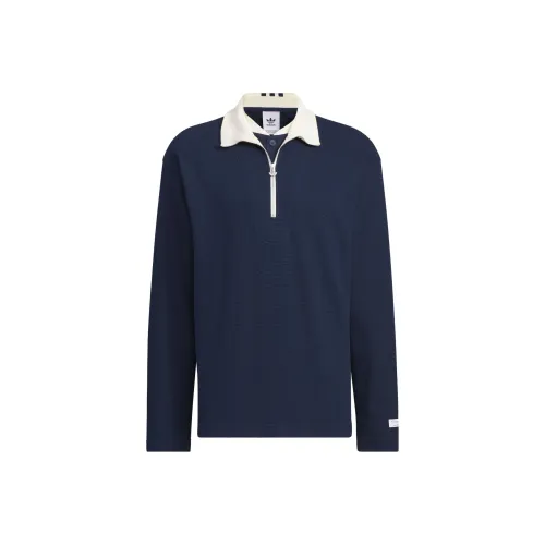 Adidas Originals FW23 Поло Унисекс Темно-синий