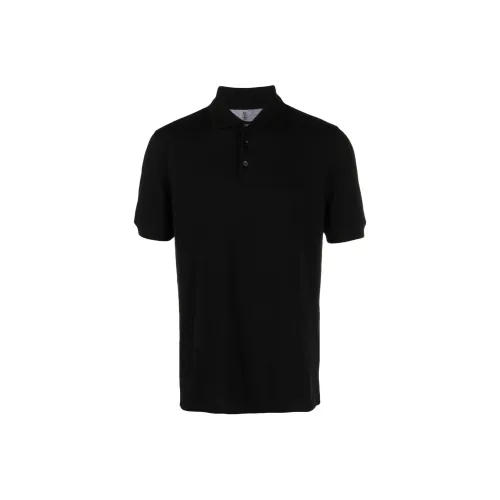 Brunello Cucinelli Черное Мужское Поло