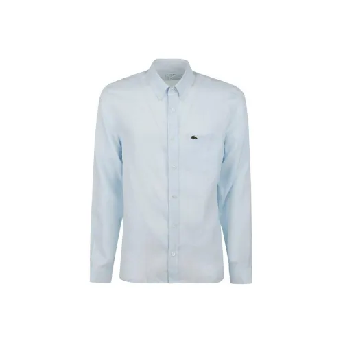 LACOSTE Collaboration Светло-Синие Мужские Рубашки