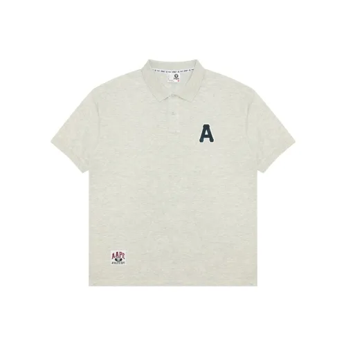 Aape Polo Мужское Белое Серое
