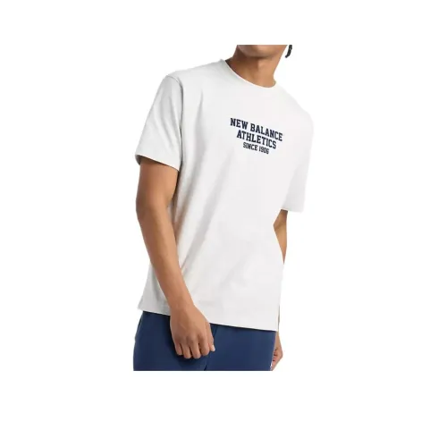 New Balance совместная рубашка Varsity T для мужчин серая