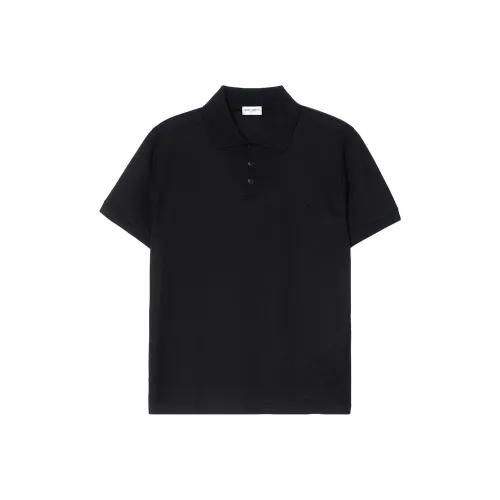 SAINT LAURENT Мужская черная поло