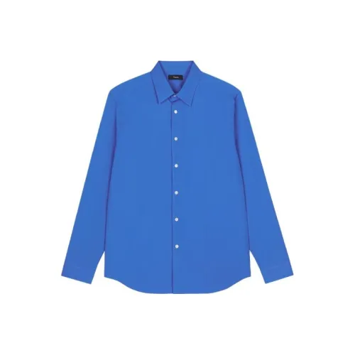 THEORY Coastal Blue Мужские Рубашки