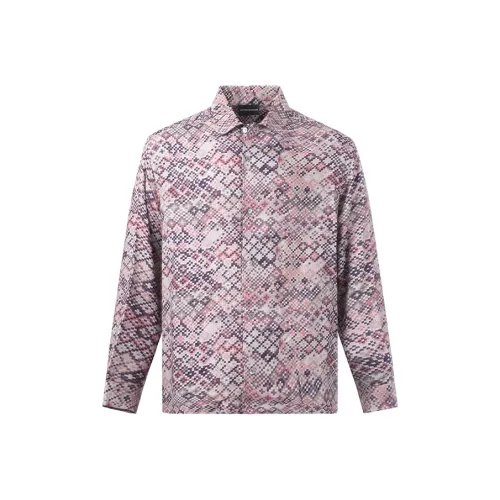 EMPORIO ARMANI FW22 Рубашка Мужская Серый Розовый