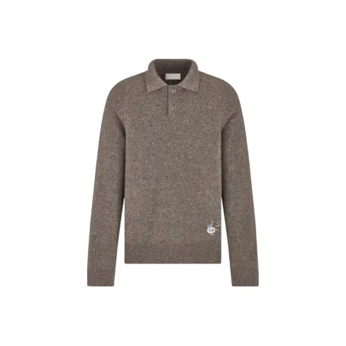 DIOR Мужская Поло Коричневая