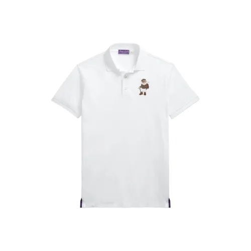 Ralph Lauren Purple Label FW24 Поло Мужское Белое