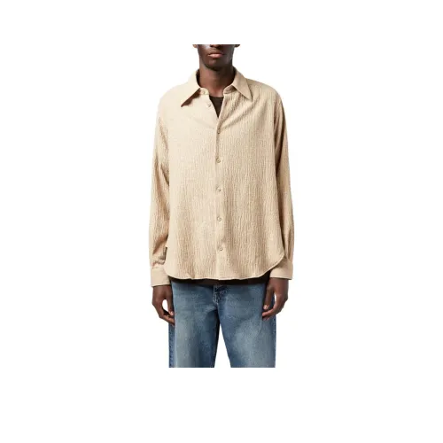 Подсолнух Бежевый Мужские Рубашки