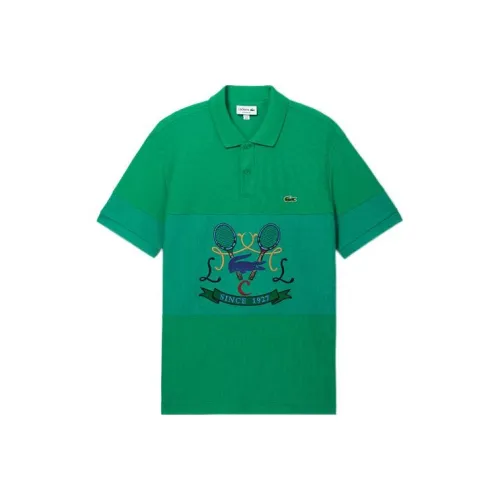 Зеленая мужская поло от LACOSTE Collaboration