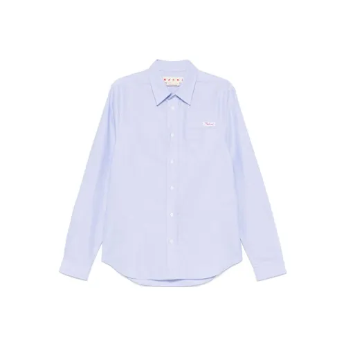 MARNI Светло-синие мужские рубашки