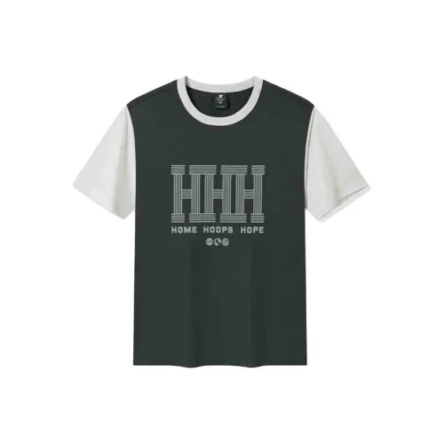 XTEP Basketball Collection Horn Серый/Светло-Пшеничный Серый Мужские T-Рубашки