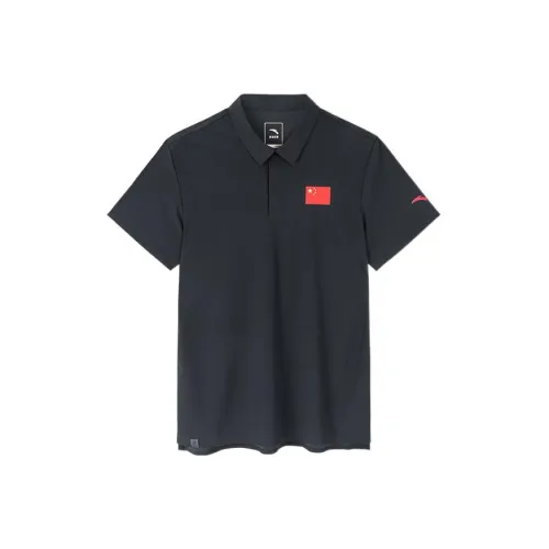 ANTA Все Погода Поло Мужское Черное