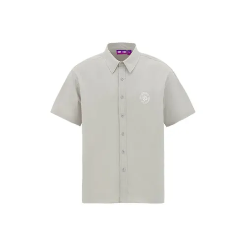 Кошка Серый Унисекс Рубашки