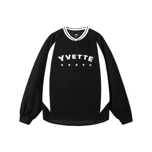 Yvette Черный Унисекс Свитшоты