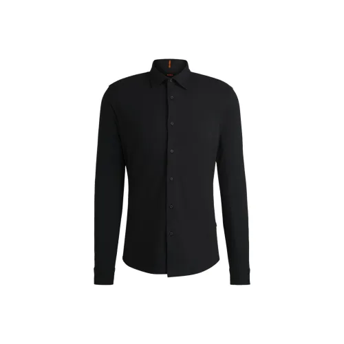 Hugo Boss FW24 Рубашка Мужская Черная