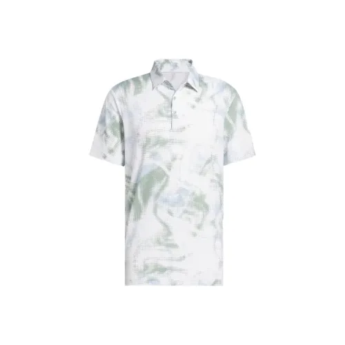 Adidas Ultimate365 Printed Mesh Polo Men's White Адидас Ultimate365 Printed Mesh Поло Мужской Белый