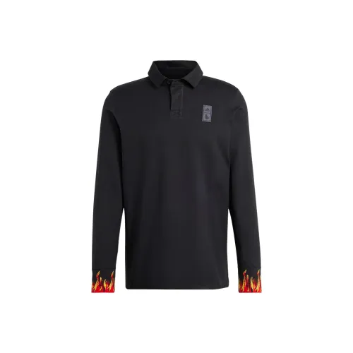 Adidas Мужское Поло Черное