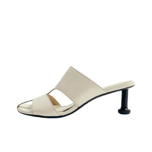 ALOHAS Слипоны 6,5 см Женские Бежевые