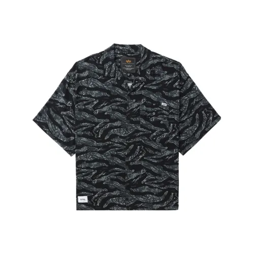 Alpha Industries Рубашка Унисекс MLX Камуфляж Серый