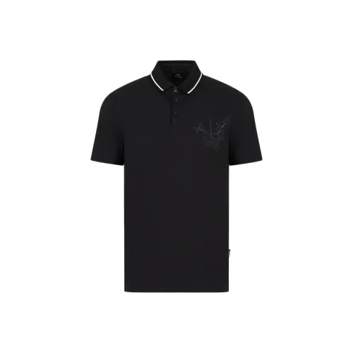 ARMANI EXCHANGE SS23 Поло Мужское Черное