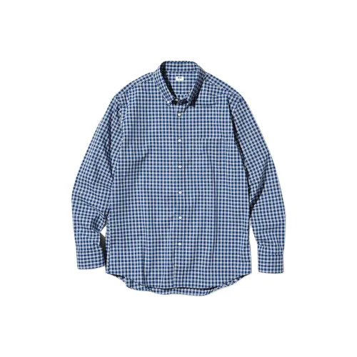 UNIQLO Озерно-голубой Унисекс Рубашки