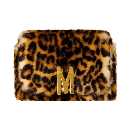 MOSCHINO Полиэстер Сумка через плечо Сумка на плечо Женская с леопардовым принтом