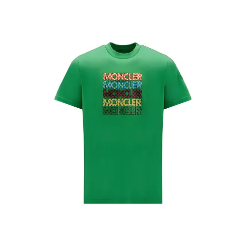 MONCLER FW22 T Рубашка Мужская Зеленая