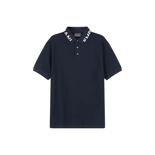 EMPORIO ARMANI SS23 Поло Мужское Морской Синий