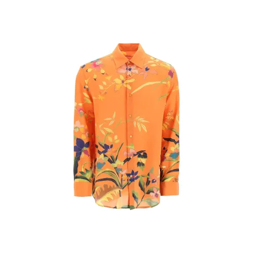ETRO Orange Мужские Рубашки