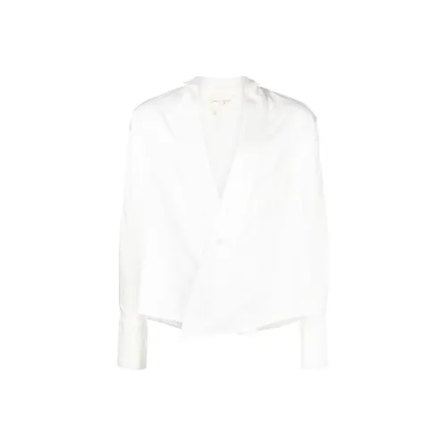 GREG LAUREN Белая унисекс рубашка