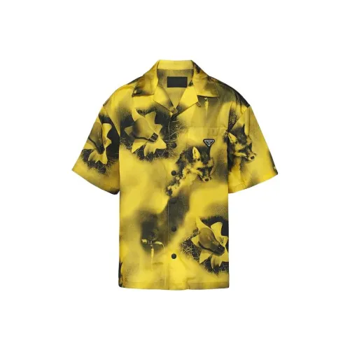 PRADA Желтые Мужские Рубашки