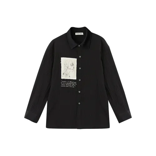 Organic Emotion Черная унисекс рубашка