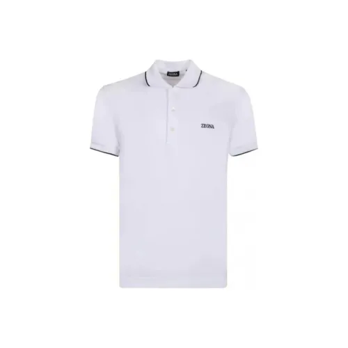 Zzegna Белая Мужская Поло